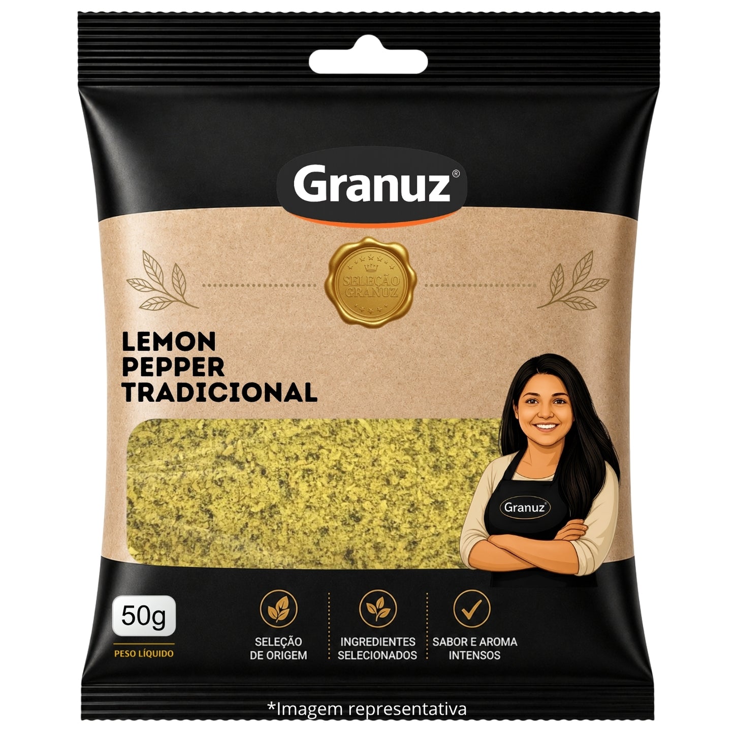 Lemon Pepper Tradicional Granuz 50g