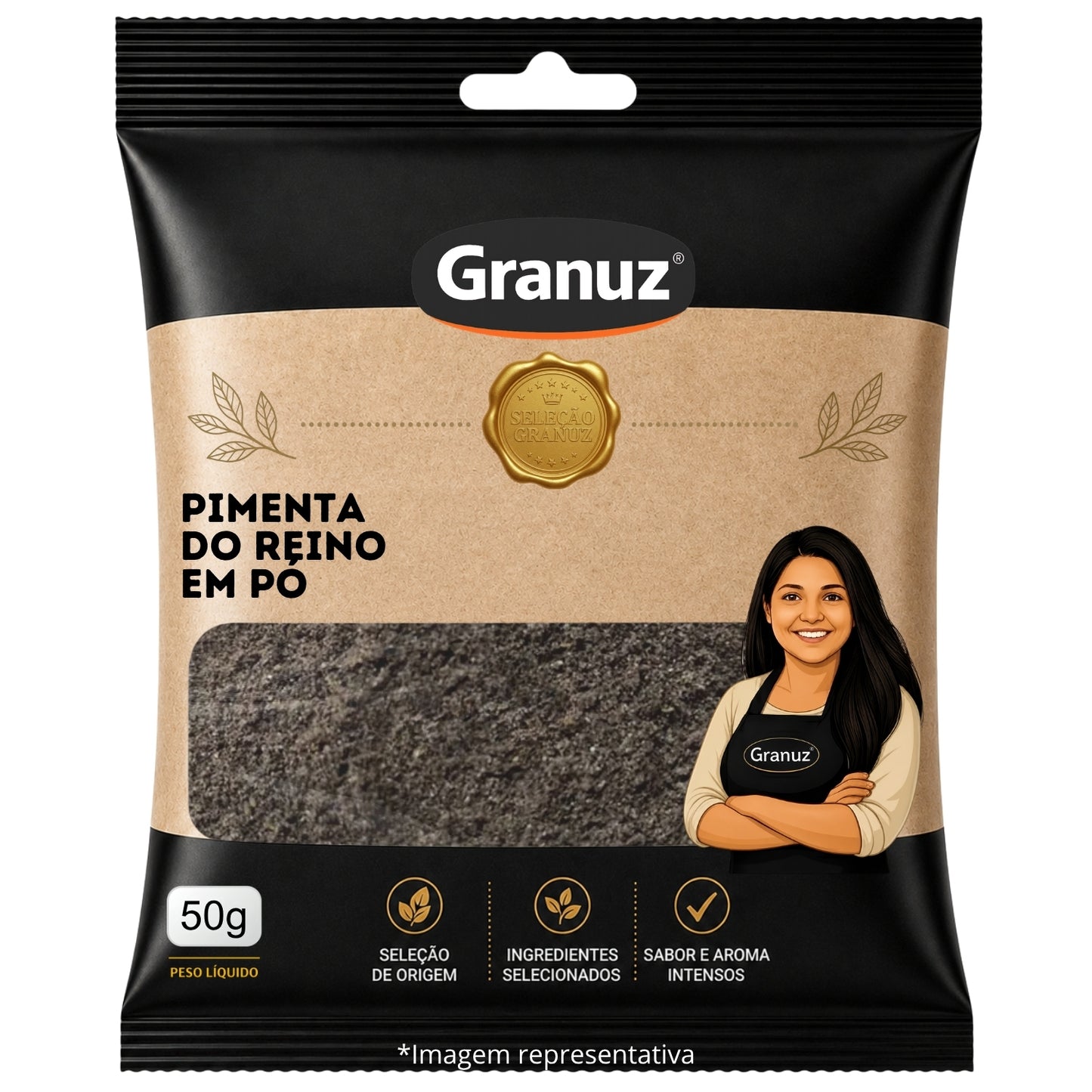 Pimenta do Reino em Pó Granuz 50g