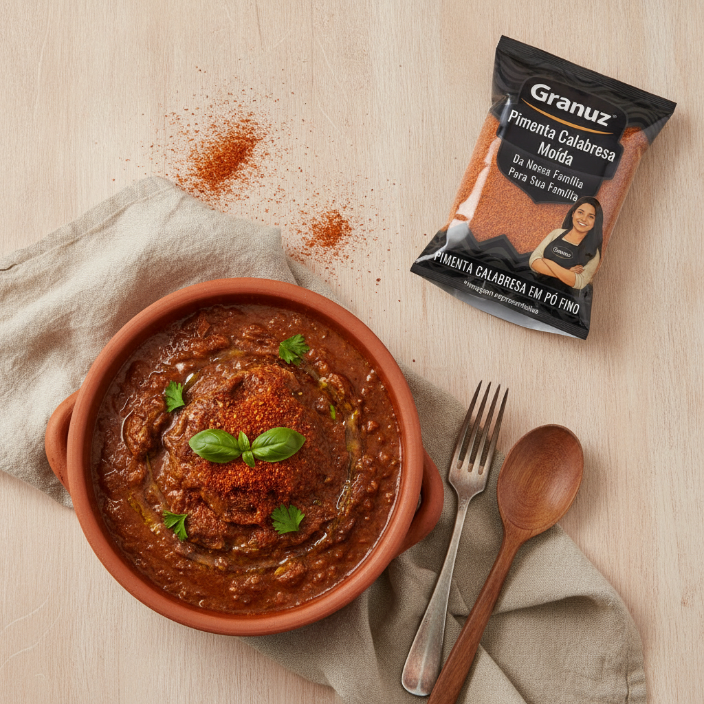 Pimenta Calabresa Moida - prato