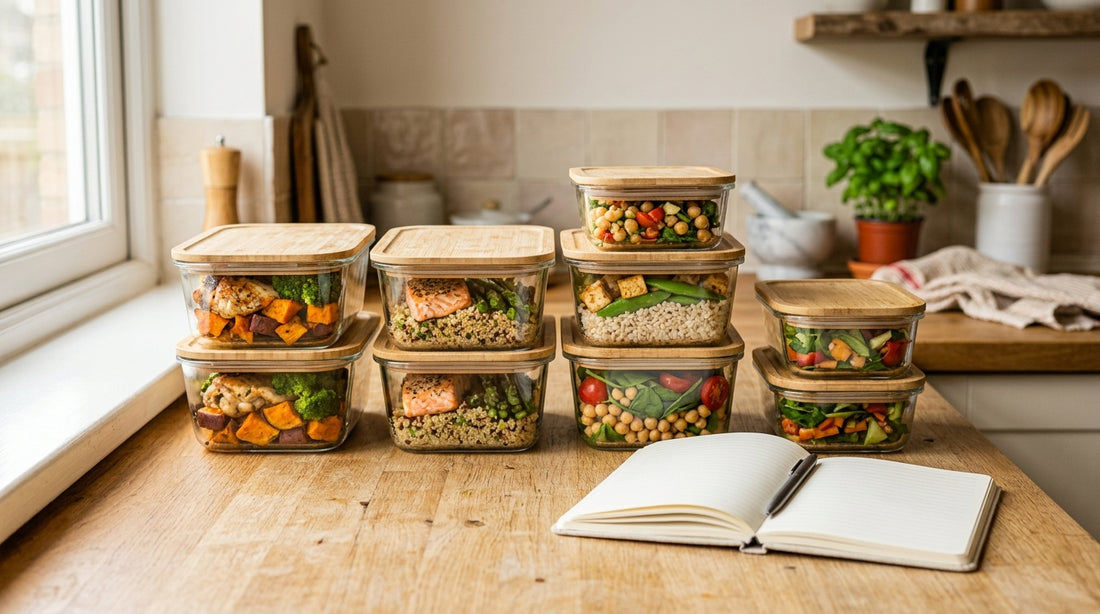 Marmitas embaladas e caderno de anotações, formalização MEI para venda de alimentos