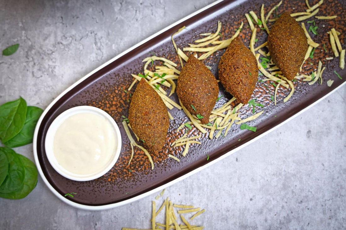 Foto apetitosa de falafel em destaque, ilustrando a receita apresentada no blog Granuz