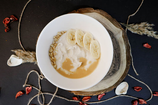 Foto apetitosa de pudim de tapioca em destaque, ilustrando a receita apresentada no blog Granuz