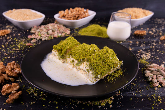 Foto apetitosa de receitas com pistache em destaque, ilustrando a receita apresentada no blog Granuz