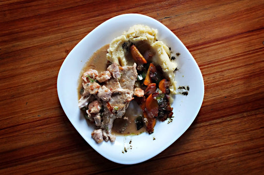 Foto apetitosa de masaco em destaque, ilustrando a receita apresentada no blog Granuz