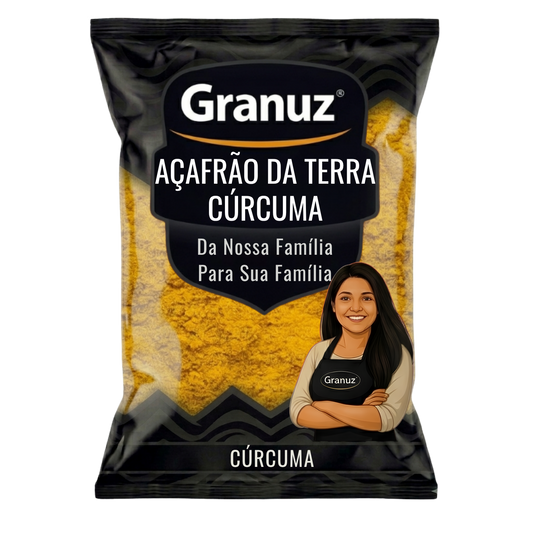 Açafrão da Terra (Cúrcuma) em Pó Granuz - Granel