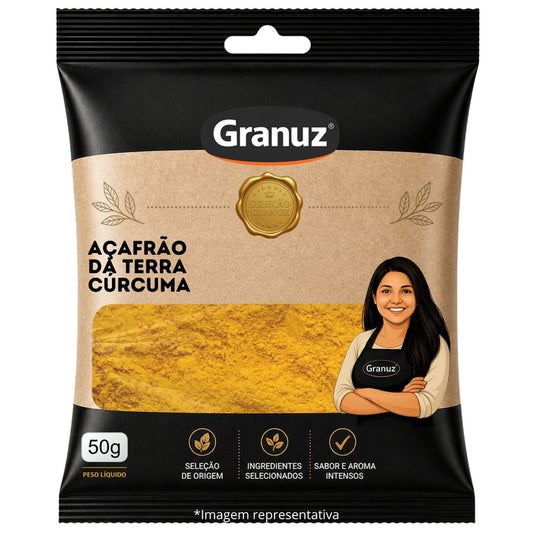 Açafrão da Terra (Cúrcuma) em Pó Granuz 50g sachê