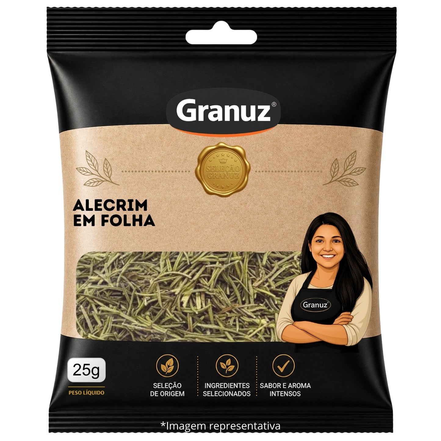Alecrim em Folhas Granuz 25g