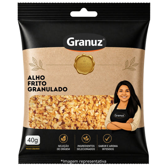 Alho Frito em Flocos Granuz 40g sachê