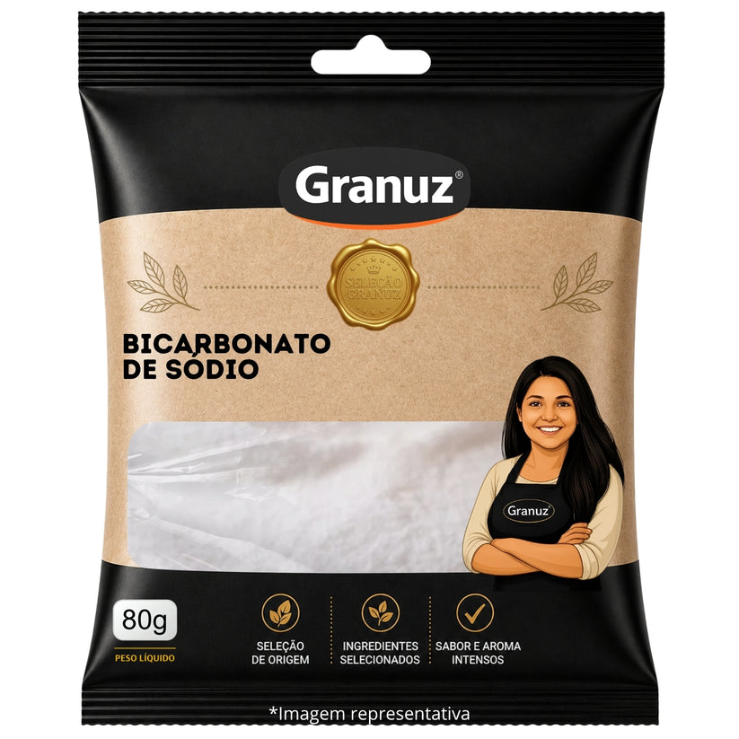 Bicarbonato de Sódio Granuz 80g sachê