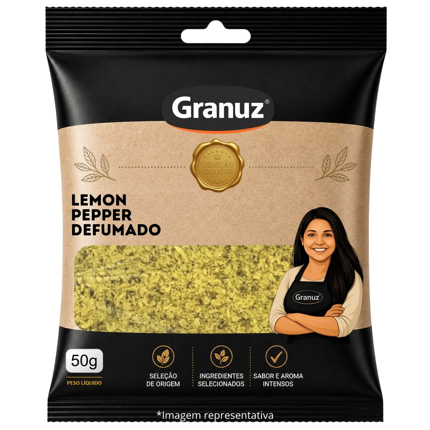 Lemon Pepper Defumado Granuz 50g