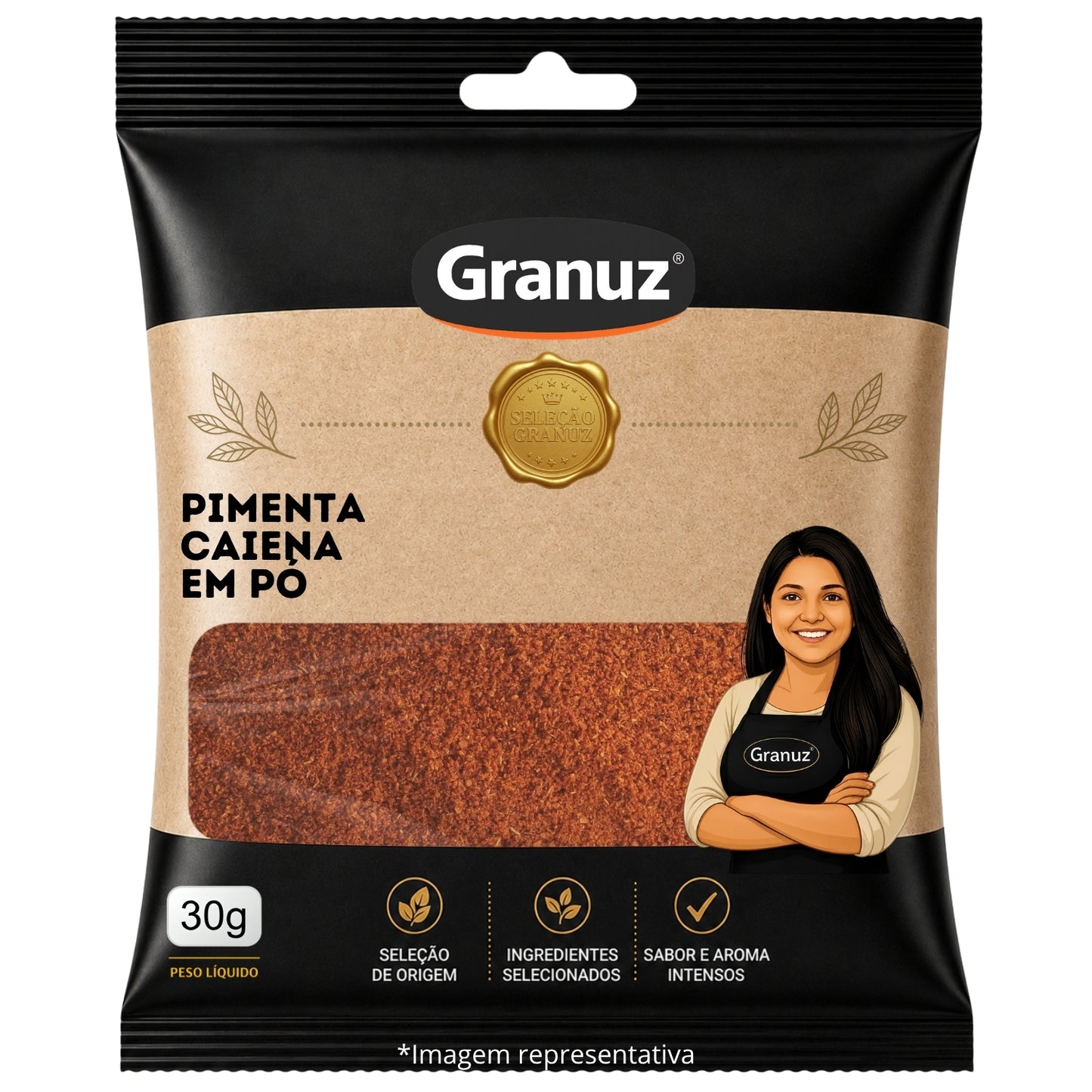 Pimenta Caiena em Pó Granuz 30g