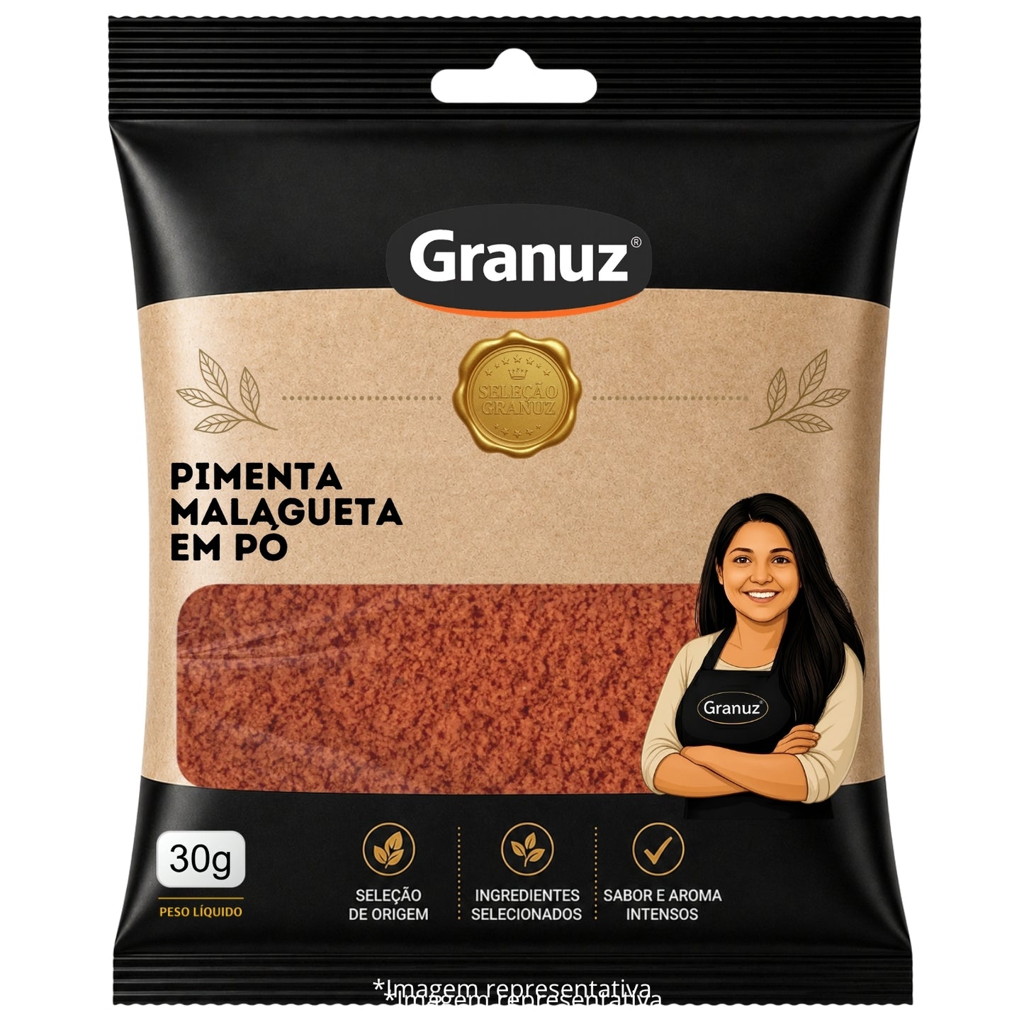 Pimenta Malagueta em Pó Granuz 30g