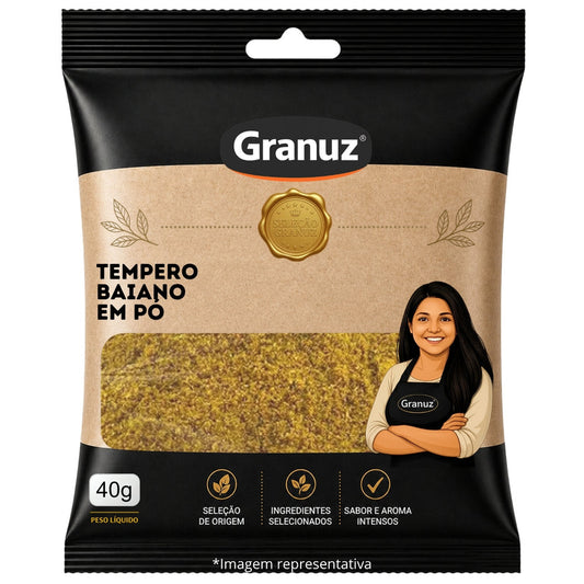 Tempero Baiano em Pó Granuz 40g sachê