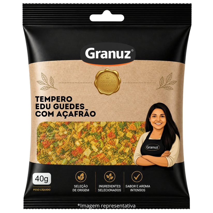 Tempero Edu Guedes com Açafrão Granuz 40g