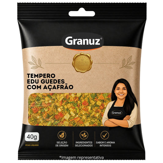 Tempero Edu Guedes com Açafrão Granuz 40g