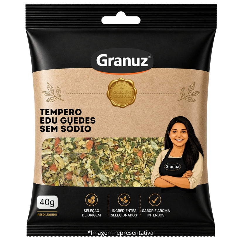 Tempero Edu Guedes sem Sódio Granuz 40g
