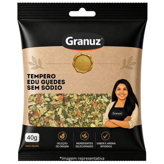Tempero Edu Guedes sem Sódio Granuz 40g