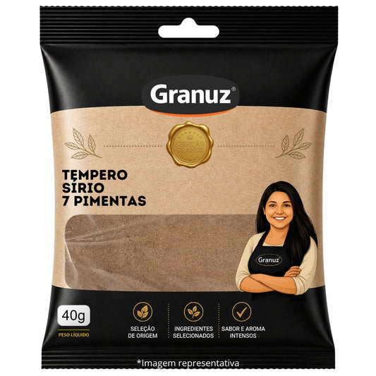 Tempero Sírio 7 Pimentas Granuz 40g sachê