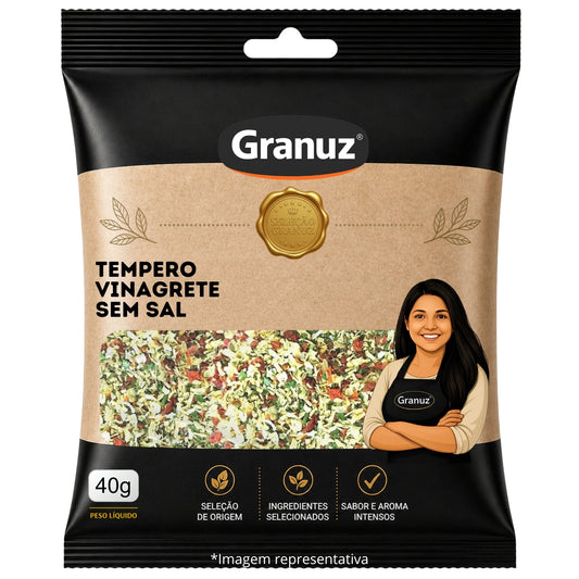 Tempero Vinagrete sem Sódio Granuz 40g sachê