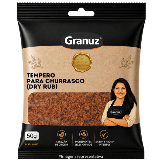 Tempero Churrasco Dry Rub Granuz 50g sachê