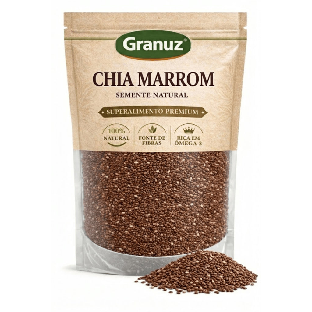 Semente de Chia Marrom Granuz [Envio HOJE]