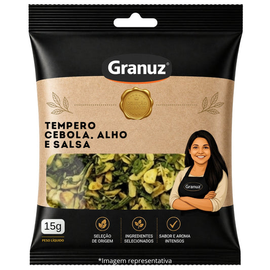Tempero Cebola, Alho e Salsa Granuz 15g sachê