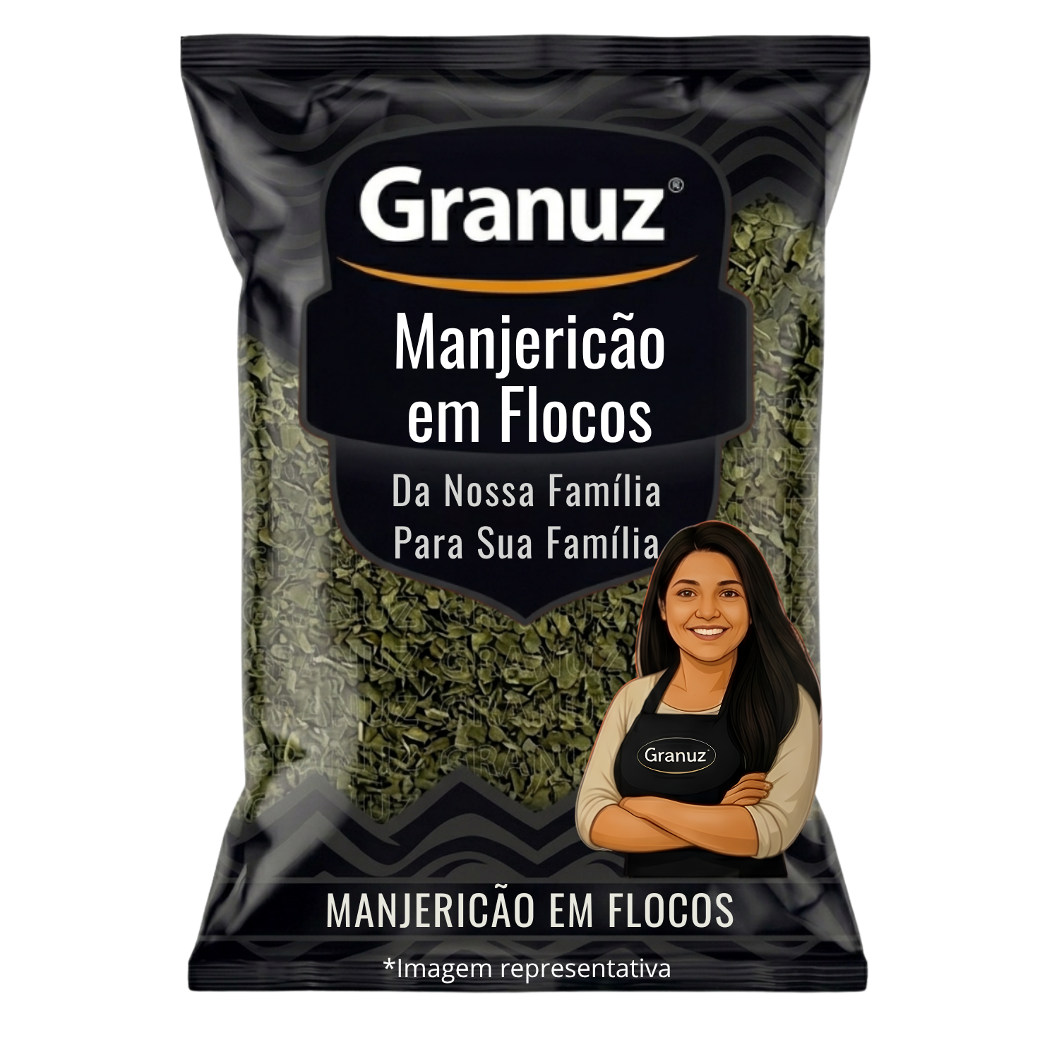 [imgrep] Manjericão em Flocos Granuz - Granel