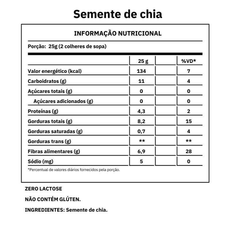 Semente de Chia Marrom Granuz [Envio HOJE]